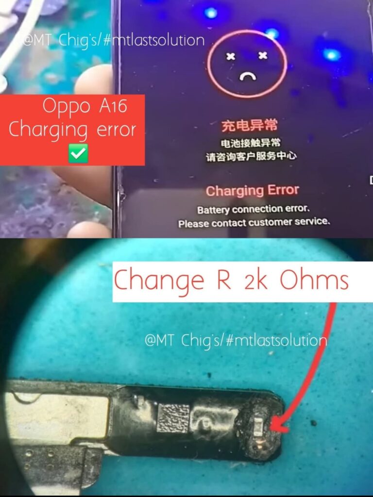 Oppo A16 Charging Error Solution