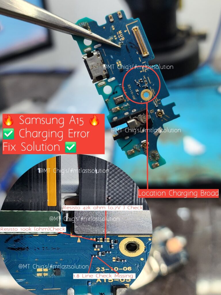 Samsung A15 Charging error solution